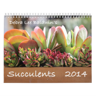 Calendario de los Succulents 2014 de Debra Lee