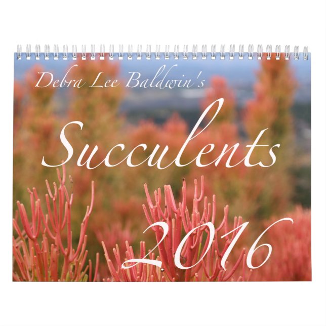 Calendario de los Succulents 2016 de Debra Lee (Tapa)