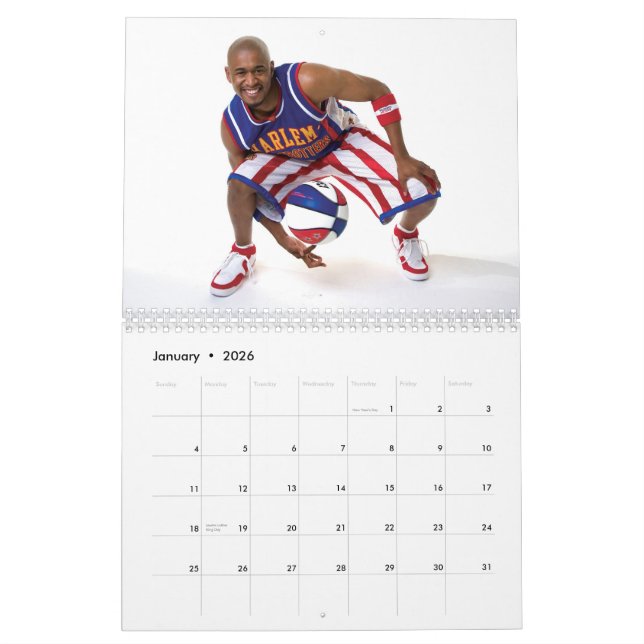 Calendario de los trotamundos de Harlem (Jan 2026)