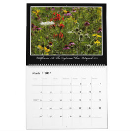 Calendario de los Wildflowers 2017 de Thomas
