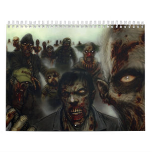 Calendario de los zombis de Halloween