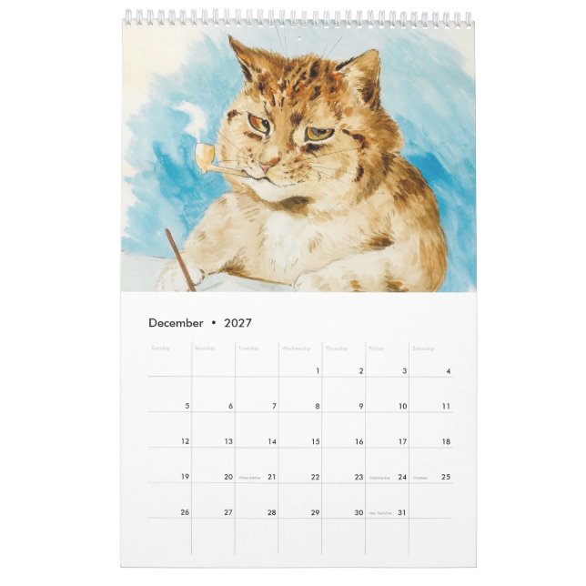 Calendario de Louis Wain (Dec 2027)