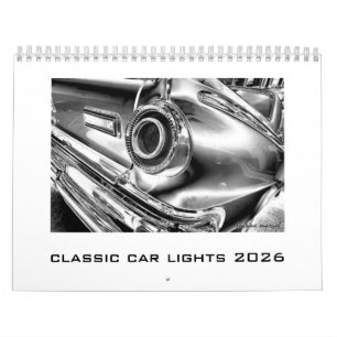 Calendario de luces clásicas del coche de Head or 