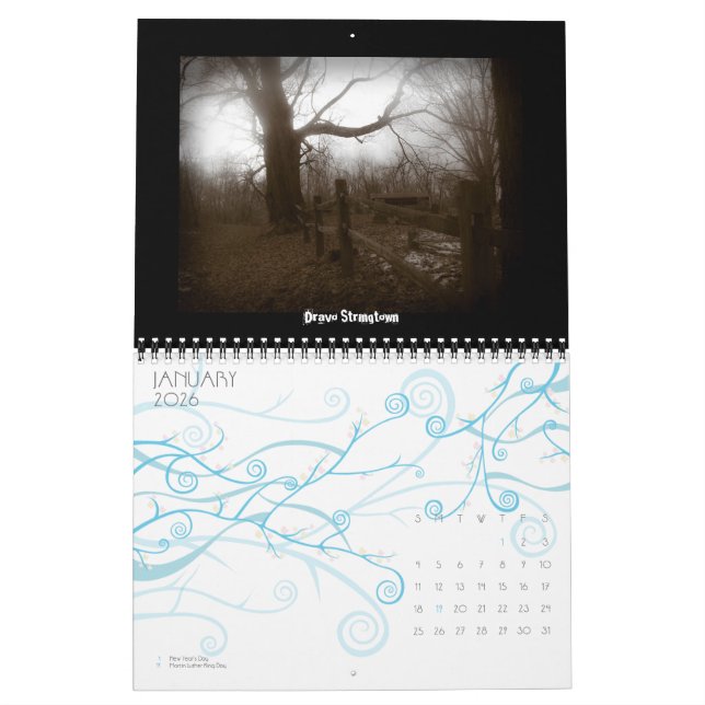 Calendario de lugares abandonados 2010 (Jan 2026)