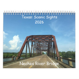 Calendario de lugares pintorescos de Texas