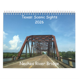 Calendario de lugares pintorescos de Texas