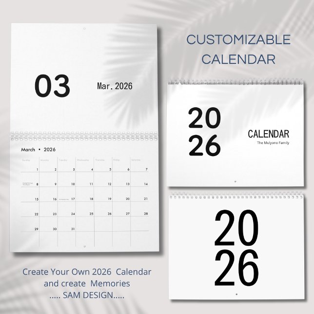 Calendario de lujo simple (Subido por el creador)
