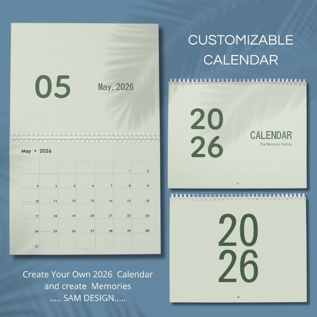 Calendario de lujo simple (Subido por el creador)