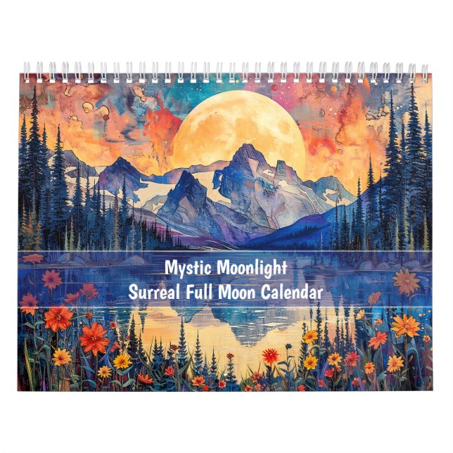Calendario de Luna Llena Mística – Surrealista (Tapa)