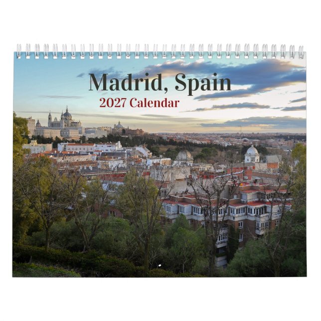 Calendario de Madrid España 2027 (Tapa)