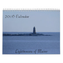 Calendario de Maine 2016 Faros