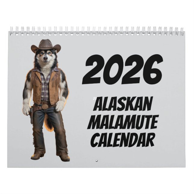 Calendario de Malamute (Tapa)