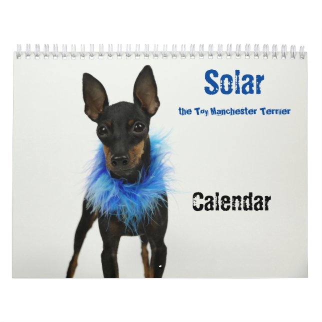Calendario de Manchester Terrier 2021 B (Tapa)