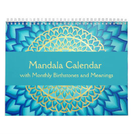 Calendario de Mandala con piedras de nacimiento me