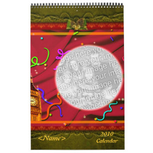 Calendario de Marcos de fotos de personalizable de