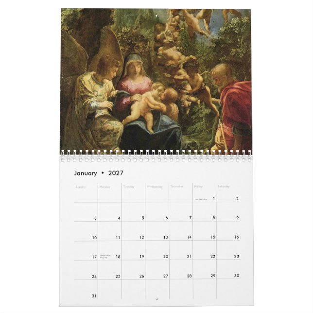 Calendario de Maria y de Jesús 2012 (Jan 2027)