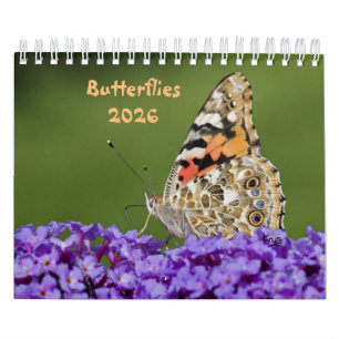 Calendario de mariposas 2025