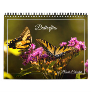 Calendario de Mariposas de 12 Meses
