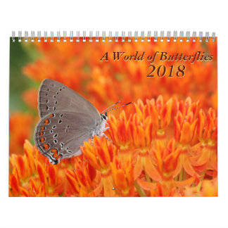 Calendario de mariposas de 2018