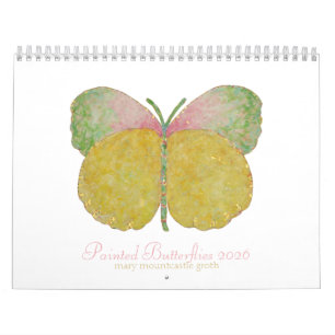 Calendario de mariposas pintadas 2026