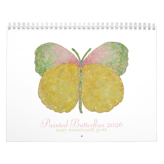 Calendario de mariposas pintadas 2026 (Tapa)