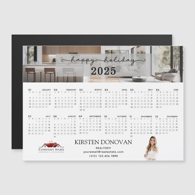 Calendario de marketing de Real Estate Realtor 202 (Anverso/Reverso)
