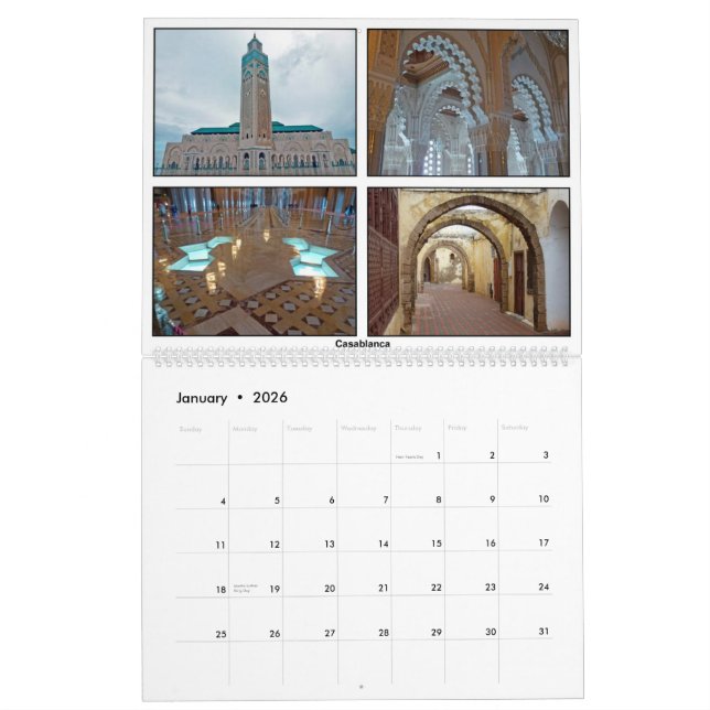 Calendario de Marruecos (Jan 2026)