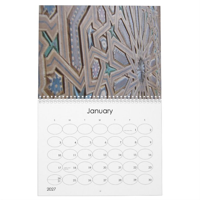 Calendario de Marruecos 2012 (Jan 2027)