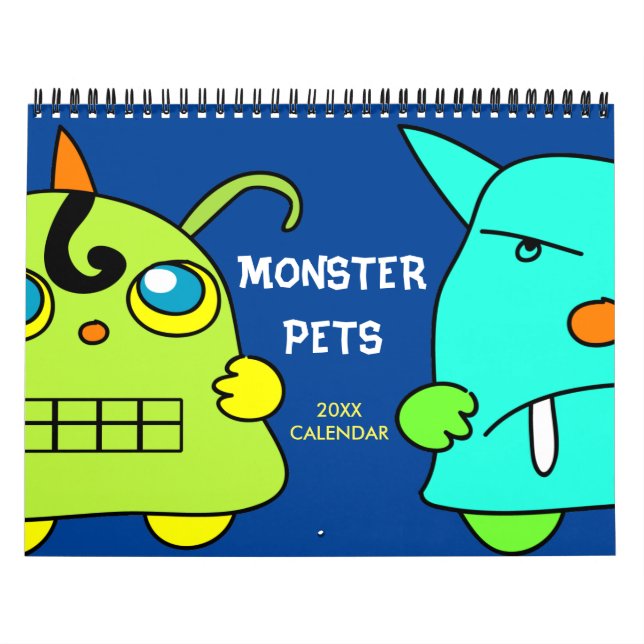 Calendario de Mascotas de Monstruos (Tapa)