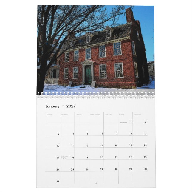 Calendario de Massachusetts 2010 (Jan 2027)