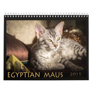 Calendario de Mau de 2015 egipcios: Gatos del