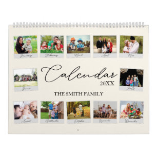 Calendario de memoria de la familia de Personaliza