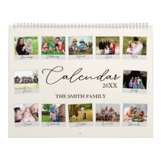 Calendario de memoria de la familia de Personaliza