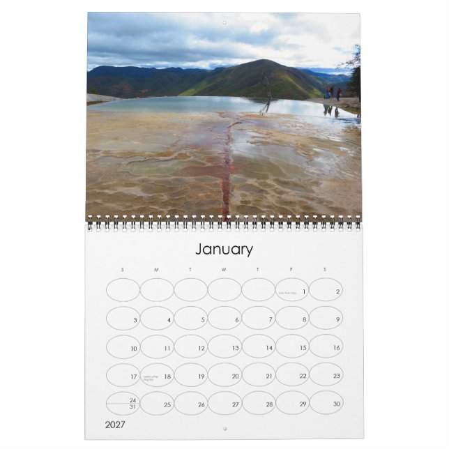 Calendario de México (Jan 2027)