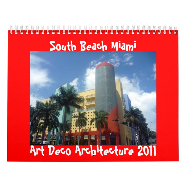 calendario de Miami 2011 del art déco (Tapa)