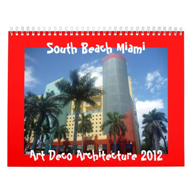 calendario de Miami 2012 del art déco (Tapa)
