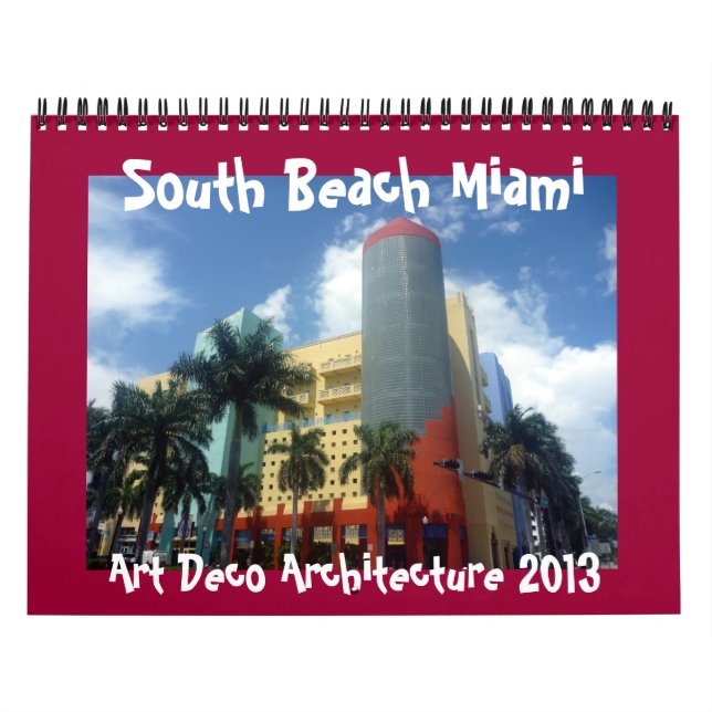 calendario de Miami 2013 del art déco (Tapa)