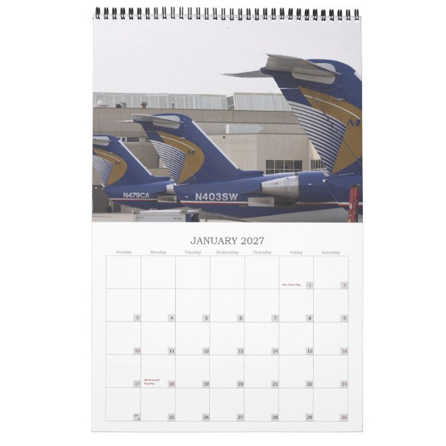 Calendario de Midwest Airlines (Jan 2027)
