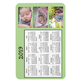Calendario de Mini imán fotográfico personalizado 