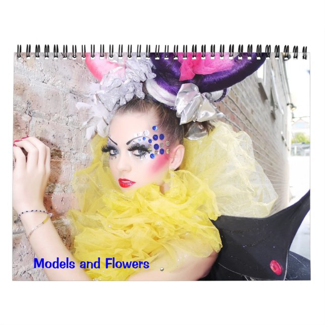 Calendario de modelos y flores (Tapa)