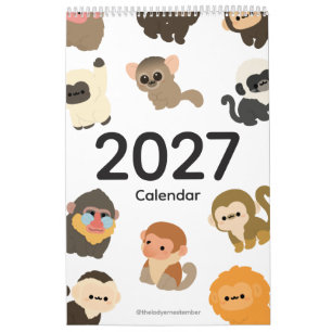Calendario de mono de 2027