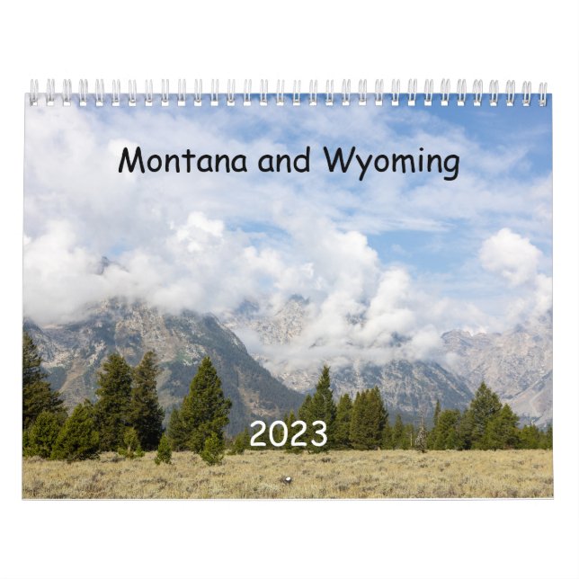 Calendario de Montana y Wyoming (Tapa)