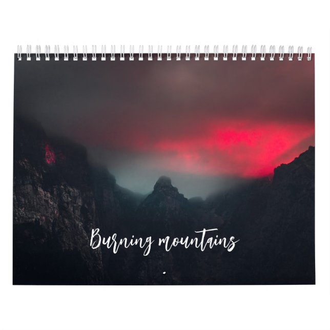 Calendario de montañas en llamas (Tapa)