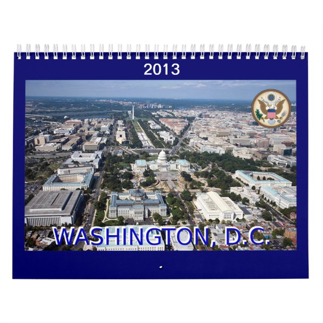 Calendario de monumentos de Washington DC 2013 (Tapa)