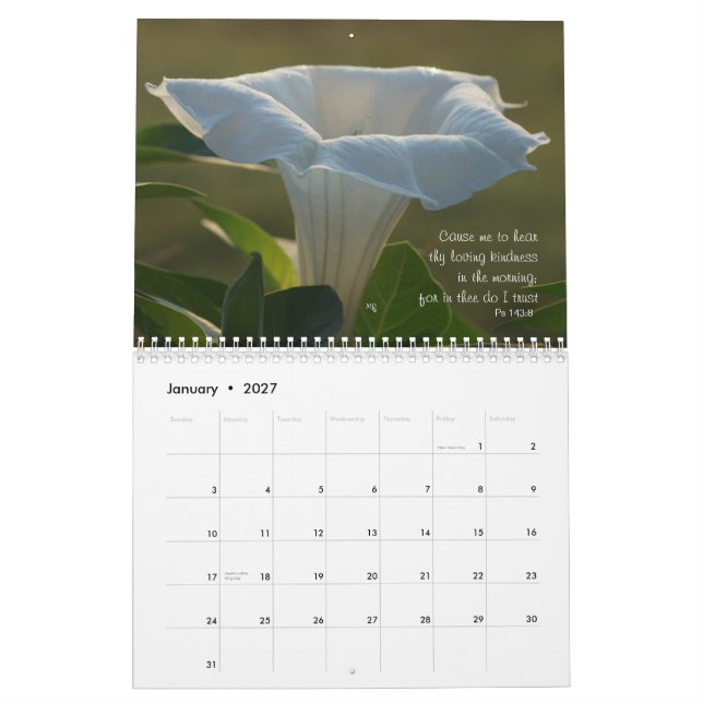 Calendario de Moonflower---AÑO del EDIT según lo (Jan 2027)