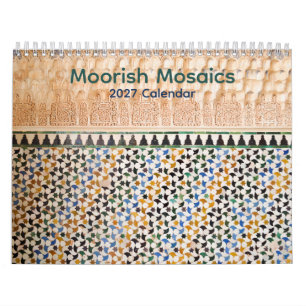 Calendario de mosaicos moriscos 2026