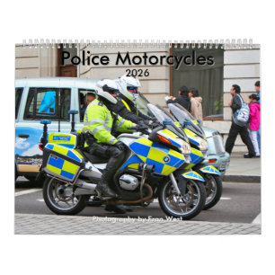 Calendario de motocicletas de la policía 2026