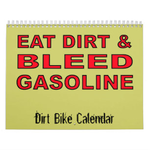 Calendario de Motocross de Bicicletas de Tierra.