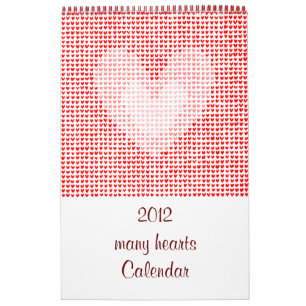 Calendario de muchos corazones de 2012