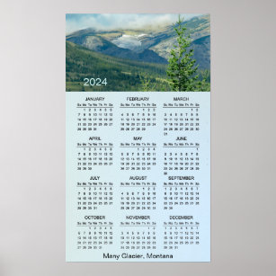 Calendario de muchos Posters de pared del Glaciar 